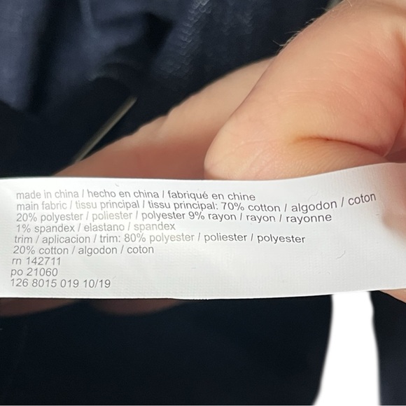 NEW Eloquii Denim Blazer Dark Wash Double Breasted Womens Plus Size 24 - Picture 7 of 8